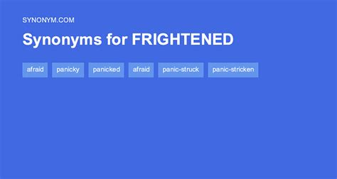 antonyms of frightened|what's another word for frightened.